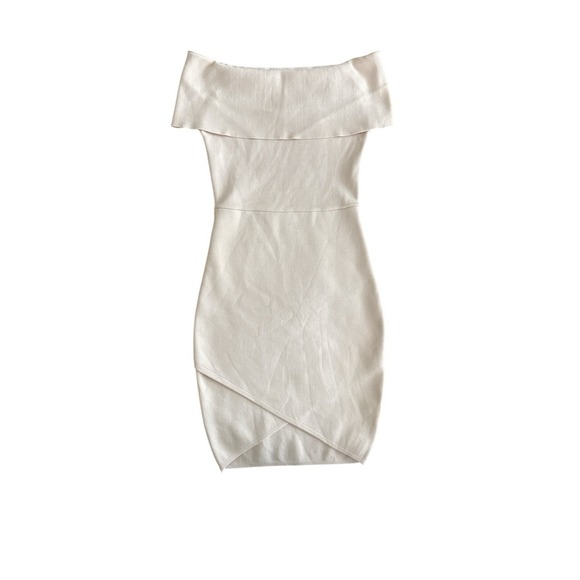 Hello Molly Everybody Loves Me‎ Light Pink Bodycon Knit Off Shoulder Dress XS/S - Picture 3 of 8